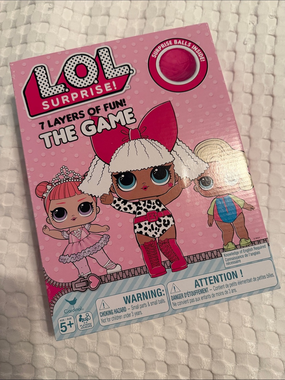 L.O.L. Surprise! Pink Boxed Board Game with Colorful Dolls